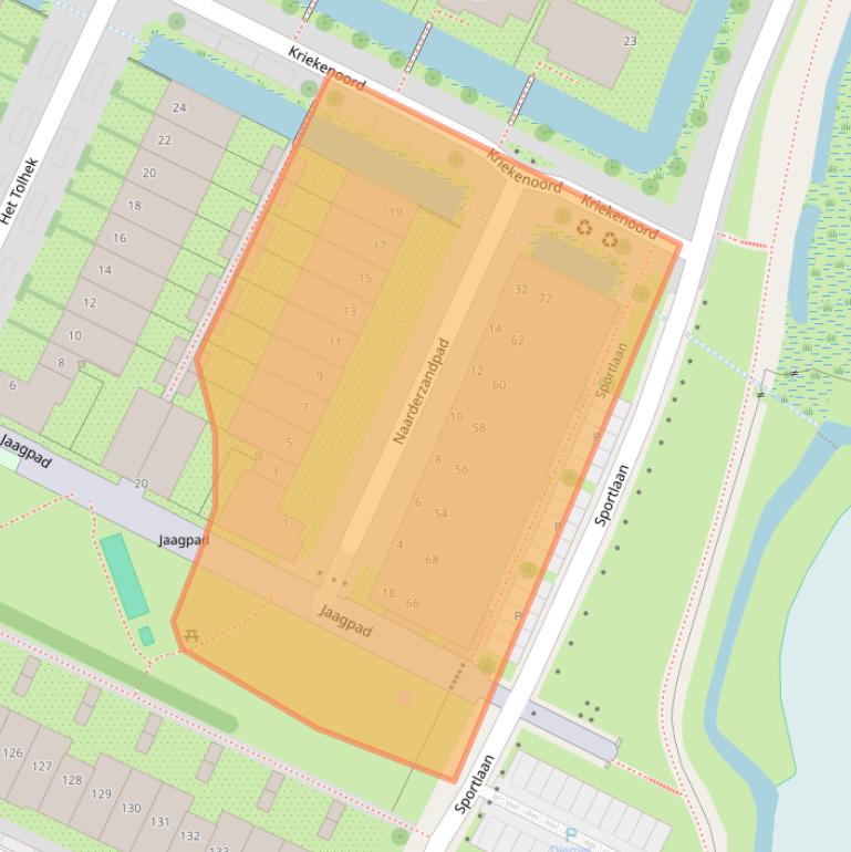 Kaart van postcodegebied 1111RR.