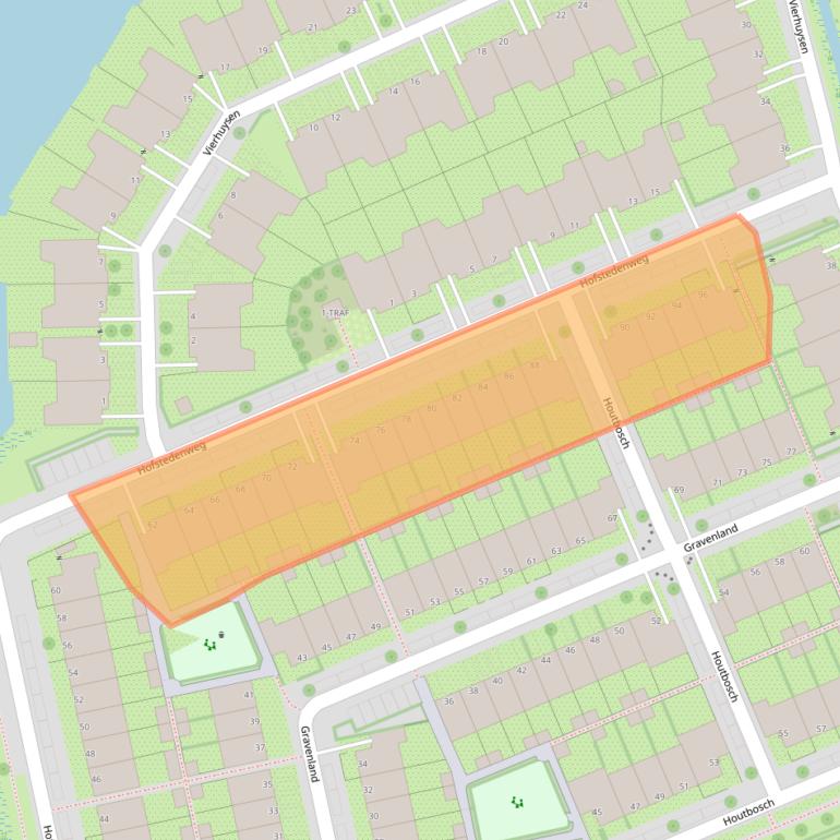 Kaart van postcodegebied 1111SJ.
