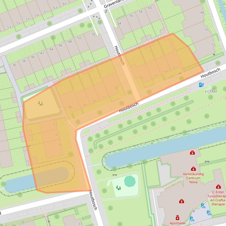 Kaart van postcodegebied 1111SR.