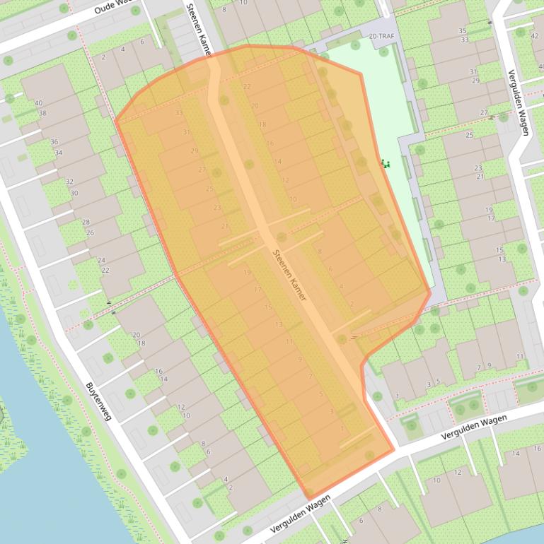 Kaart van postcodegebied 1111TC.