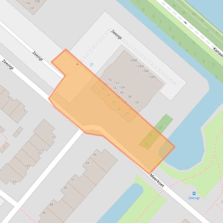 Kaart van postcodegebied 1111TL.