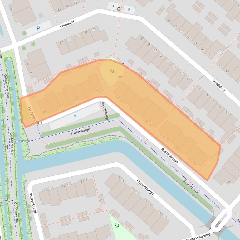 Kaart van postcodegebied 1111VE.