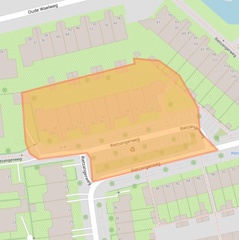 Kaart van postcodegebied 1111VH.