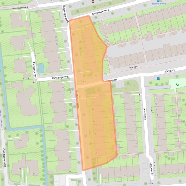 Kaart van postcodegebied 1111VL.