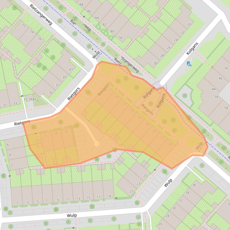 Kaart van postcodegebied 1111VR.