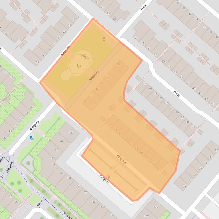 Kaart van postcodegebied 1111WE.