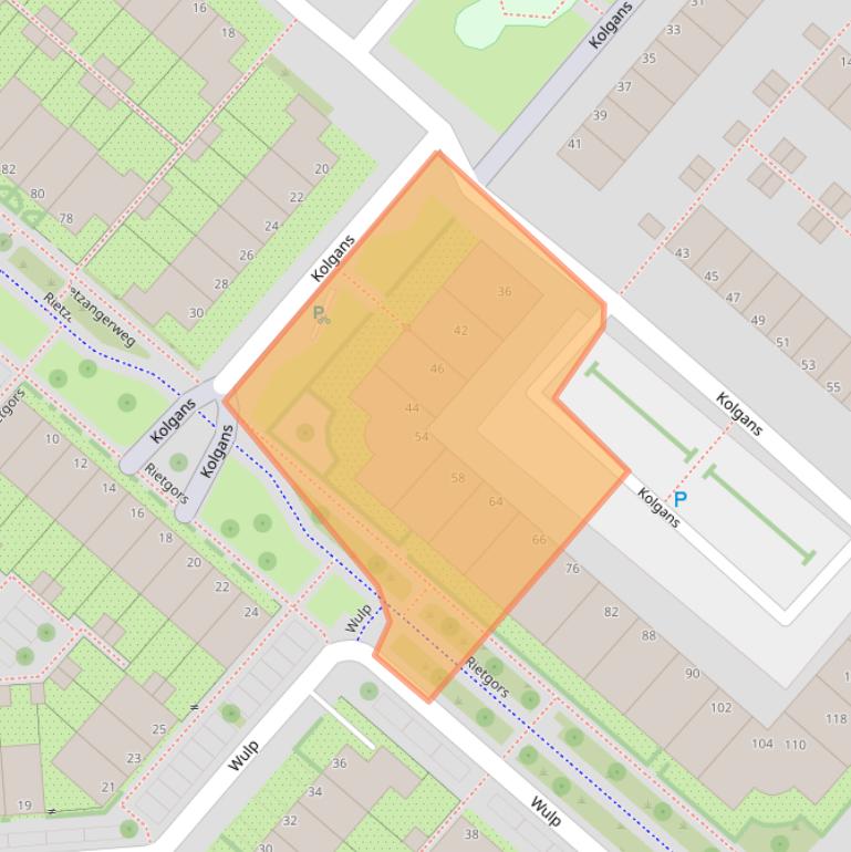 Kaart van postcodegebied 1111WG.