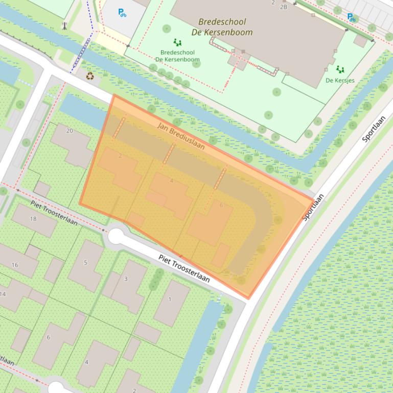 Kaart van postcodegebied 1111WP.