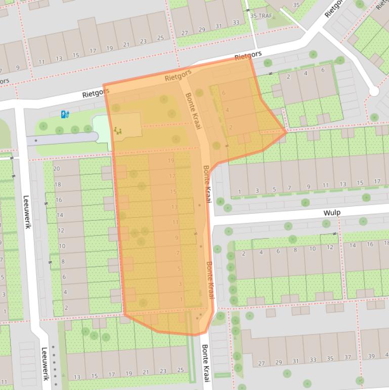 Kaart van postcodegebied 1111WS.