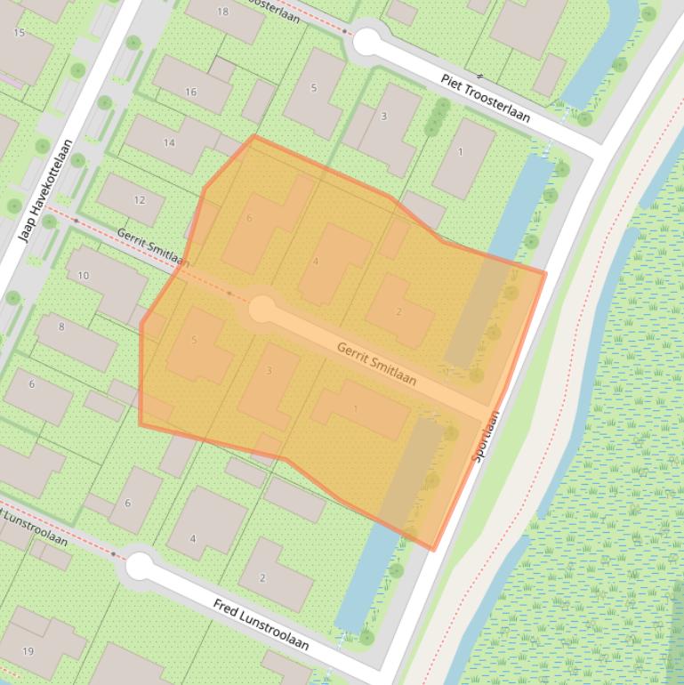 Kaart van postcodegebied 1111WT.