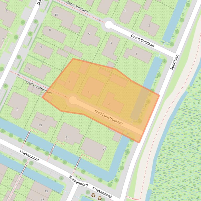 Kaart van postcodegebied 1111WX.