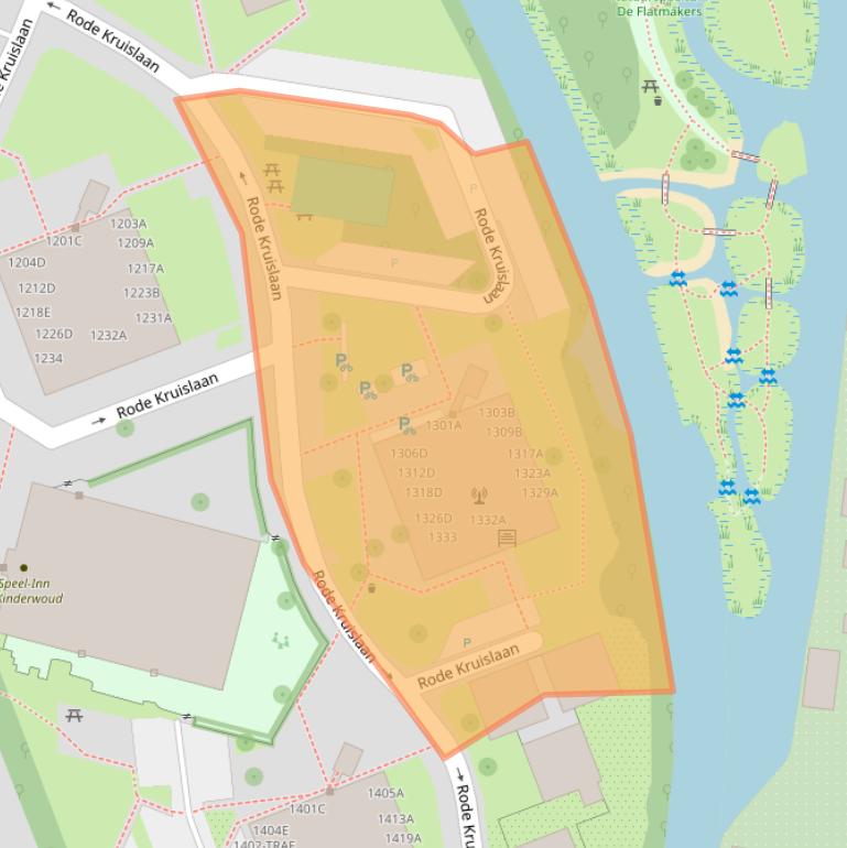 Kaart van postcodegebied 1111XC.