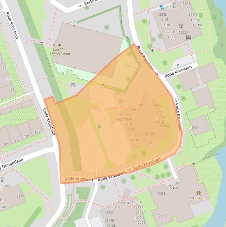 Kaart van postcodegebied 1111XD.