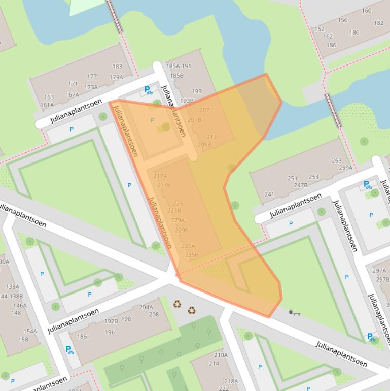 Kaart van postcodegebied 1111XM.