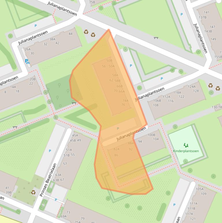 Kaart van postcodegebied 1111XS.