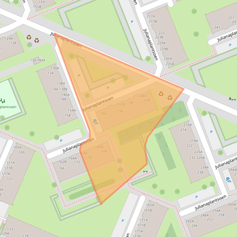 Kaart van postcodegebied 1111XW.