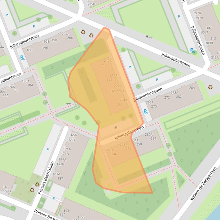 Kaart van postcodegebied 1111XX.