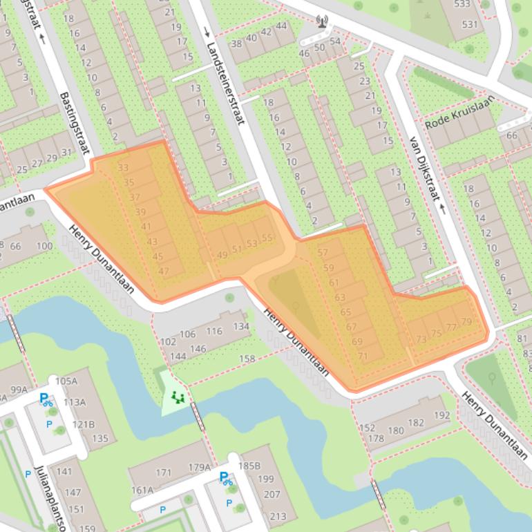 Kaart van postcodegebied 1111ZH.