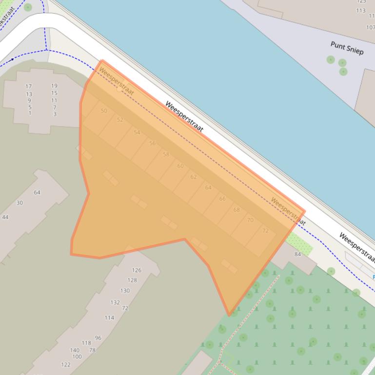 Kaart van postcodegebied 1112AN.