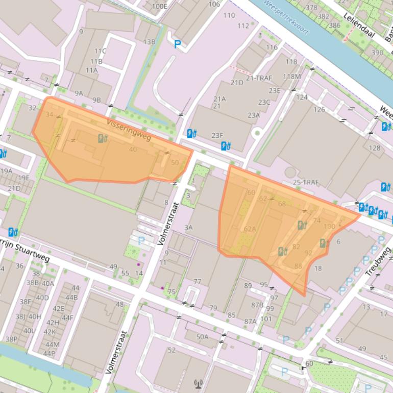 Kaart van postcodegebied 1112AT.