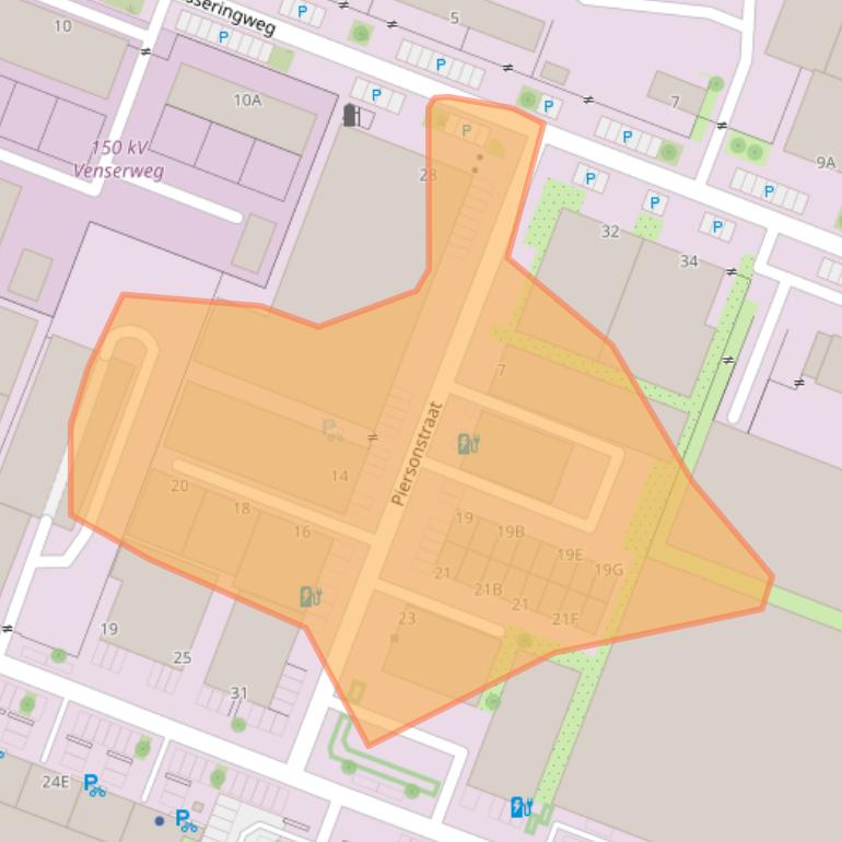 Kaart van postcodegebied 1112AV.