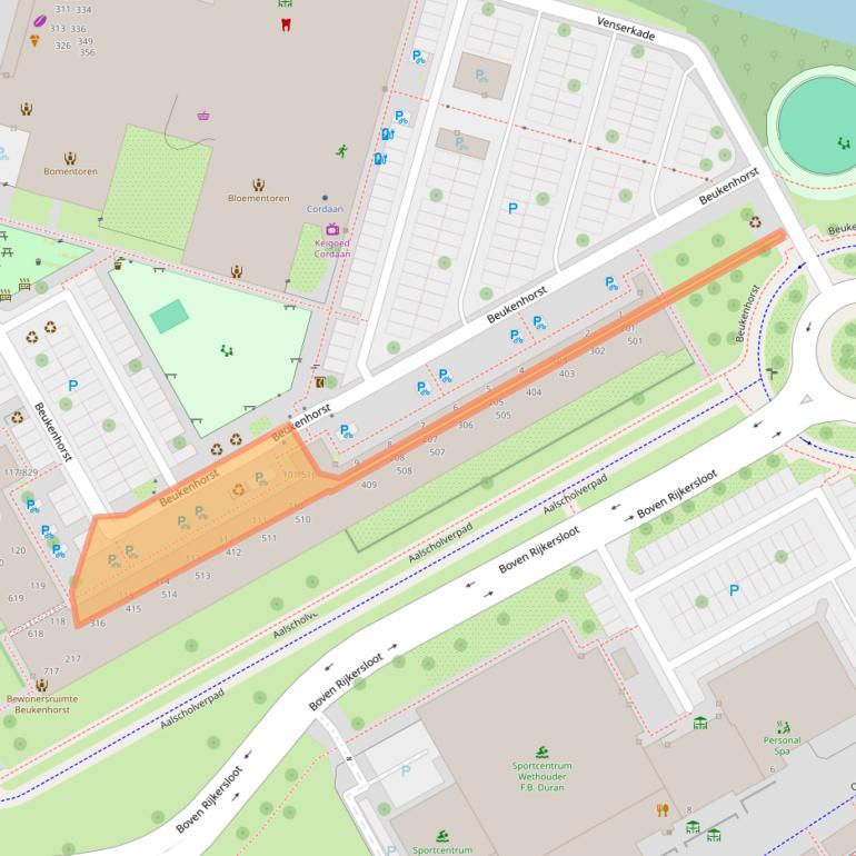 Kaart van postcodegebied 1112BJ.