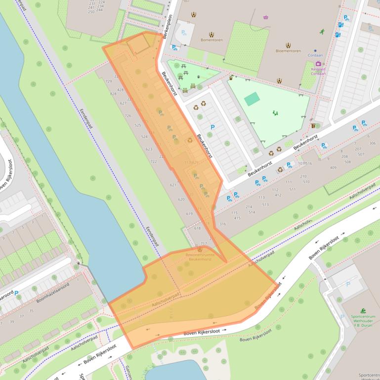 Kaart van postcodegebied 1112BP.