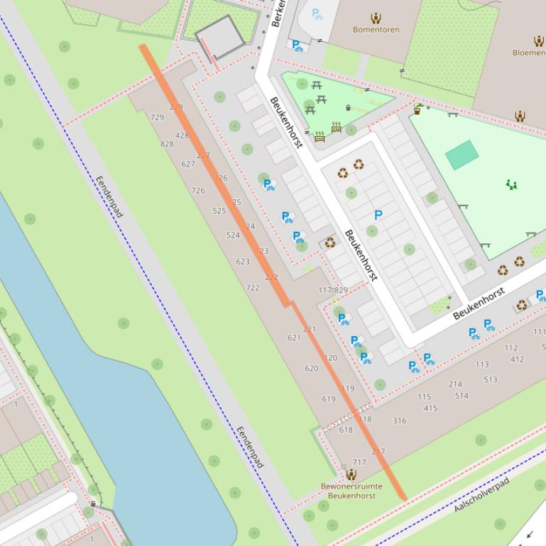 Kaart van postcodegebied 1112BR.