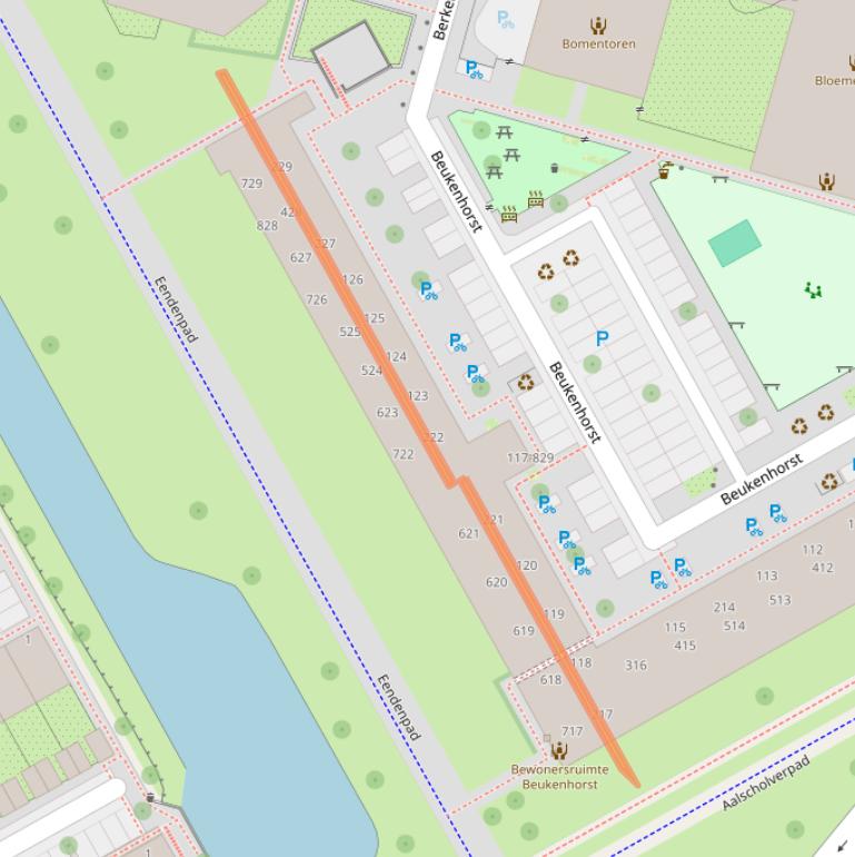 Kaart van postcodegebied 1112BS.