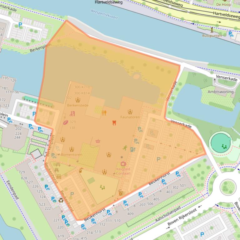 Kaart van postcodegebied 1112CL.