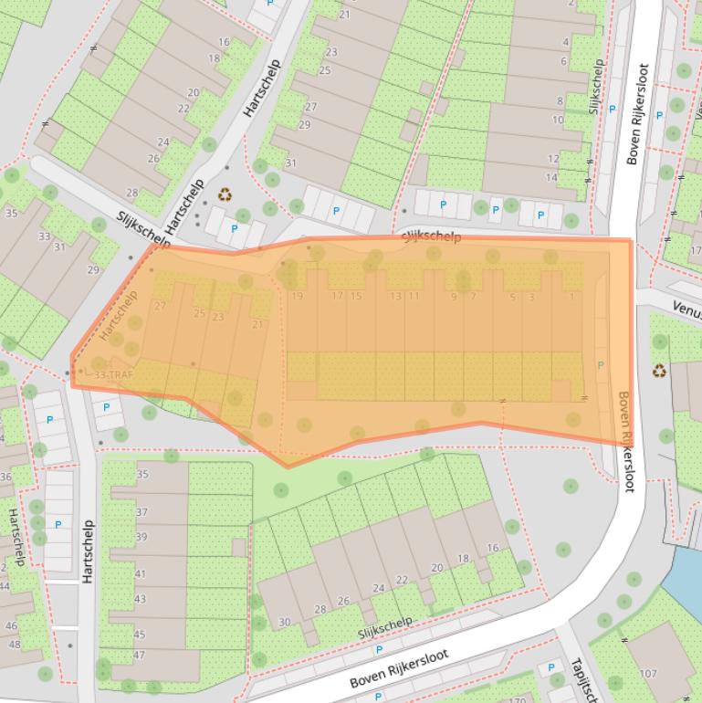 Kaart van postcodegebied 1112CV.