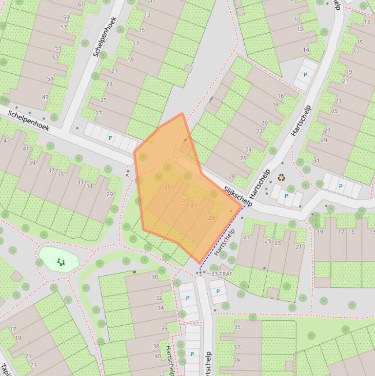 Kaart van postcodegebied 1112CW.