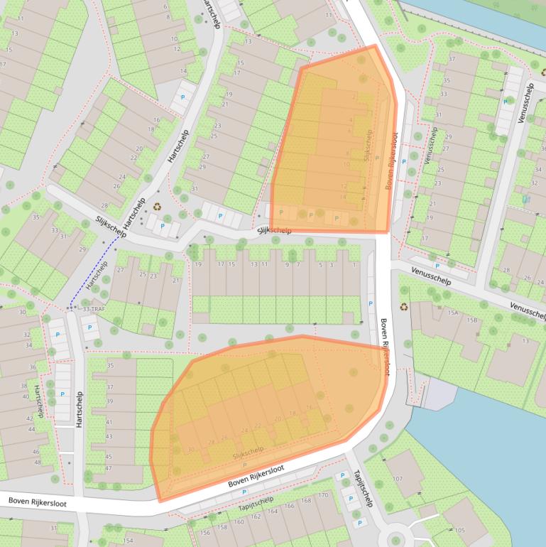 Kaart van postcodegebied 1112CX.