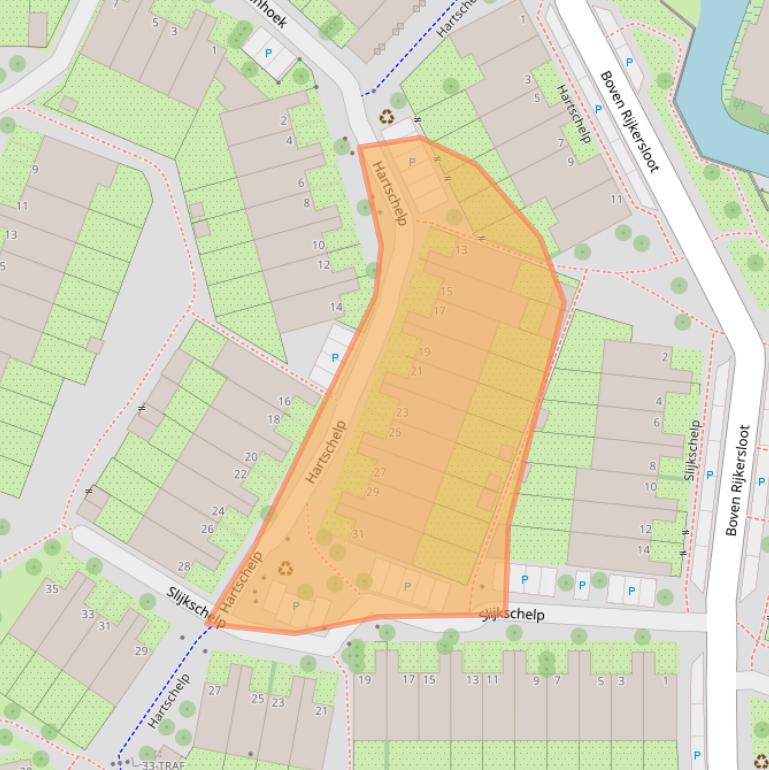 Kaart van postcodegebied 1112DA.