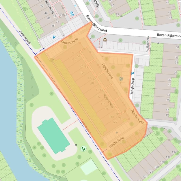 Kaart van postcodegebied 1112DV.