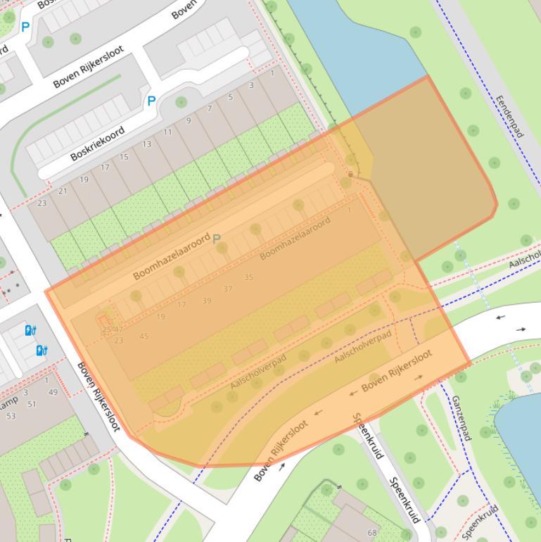 Kaart van postcodegebied 1112EA.