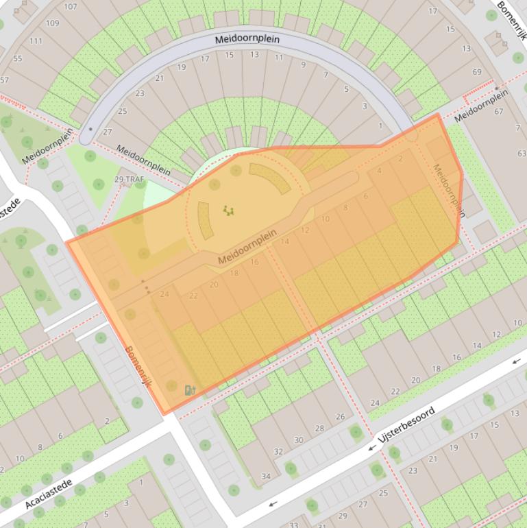 Kaart van postcodegebied 1112EK.