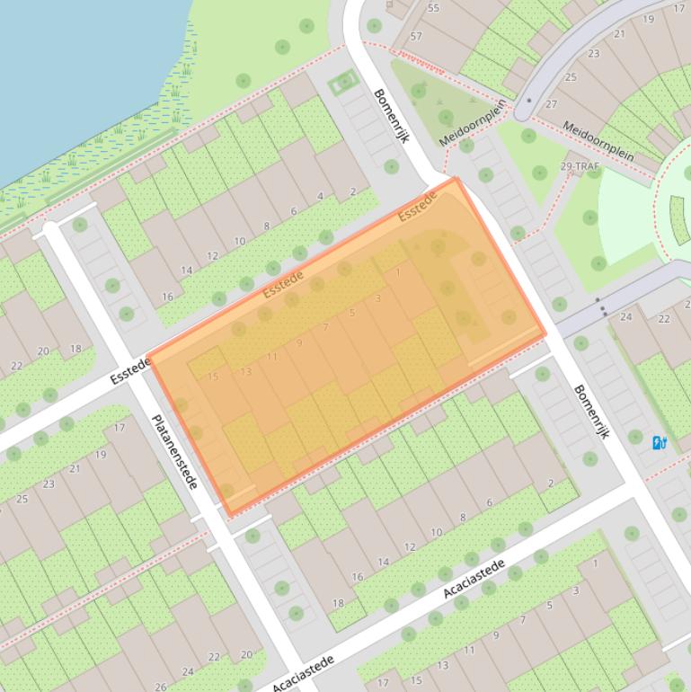 Kaart van postcodegebied 1112EN.