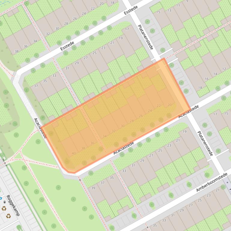 Kaart van postcodegebied 1112EZ.