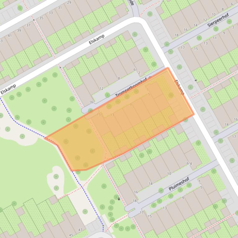 Kaart van postcodegebied 1112GG.