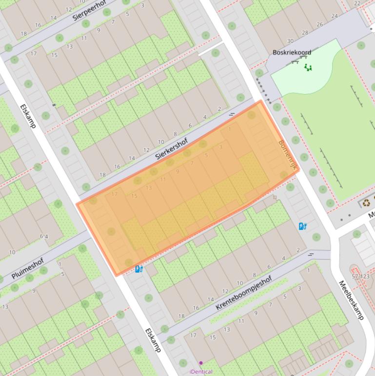 Kaart van postcodegebied 1112GL.