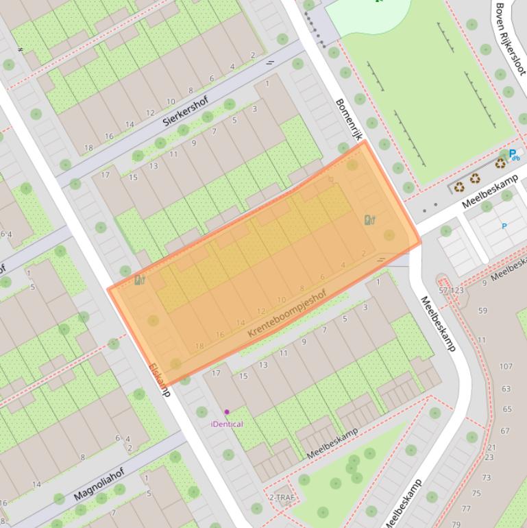 Kaart van postcodegebied 1112GP.