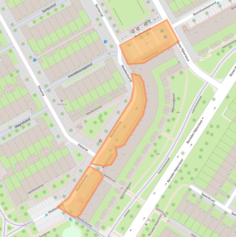 Kaart van postcodegebied 1112GT.