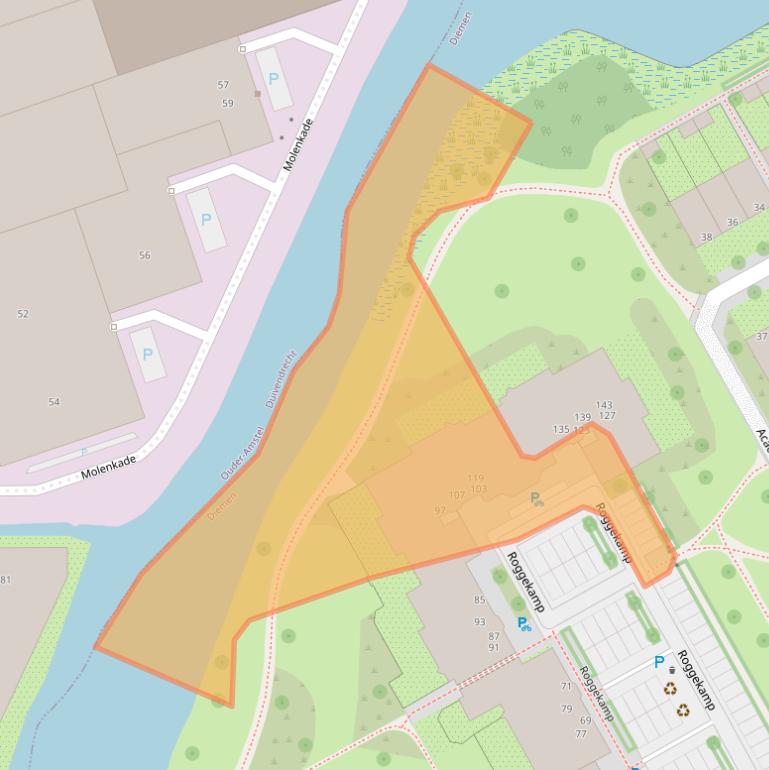 Kaart van postcodegebied 1112JA.