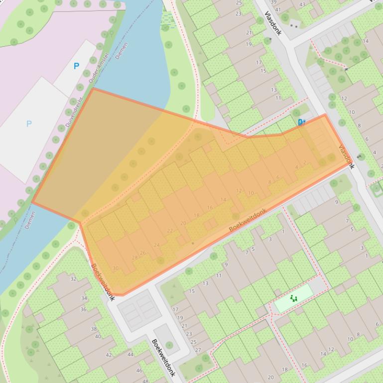 Kaart van postcodegebied 1112JJ.