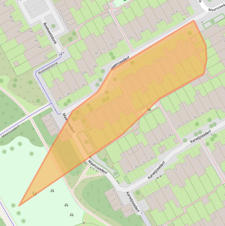 Kaart van postcodegebied 1112JL.