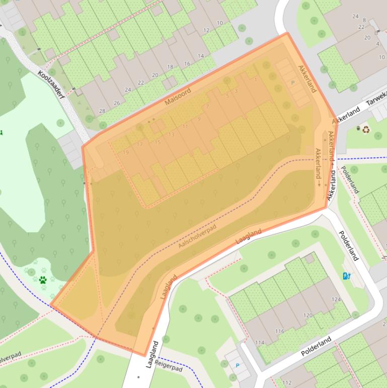 Kaart van postcodegebied 1112JT.