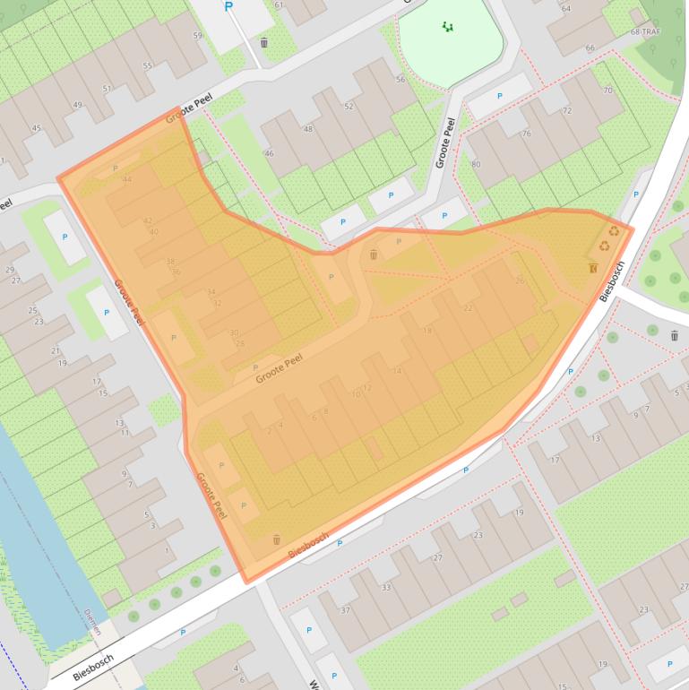 Kaart van postcodegebied 1112KG.