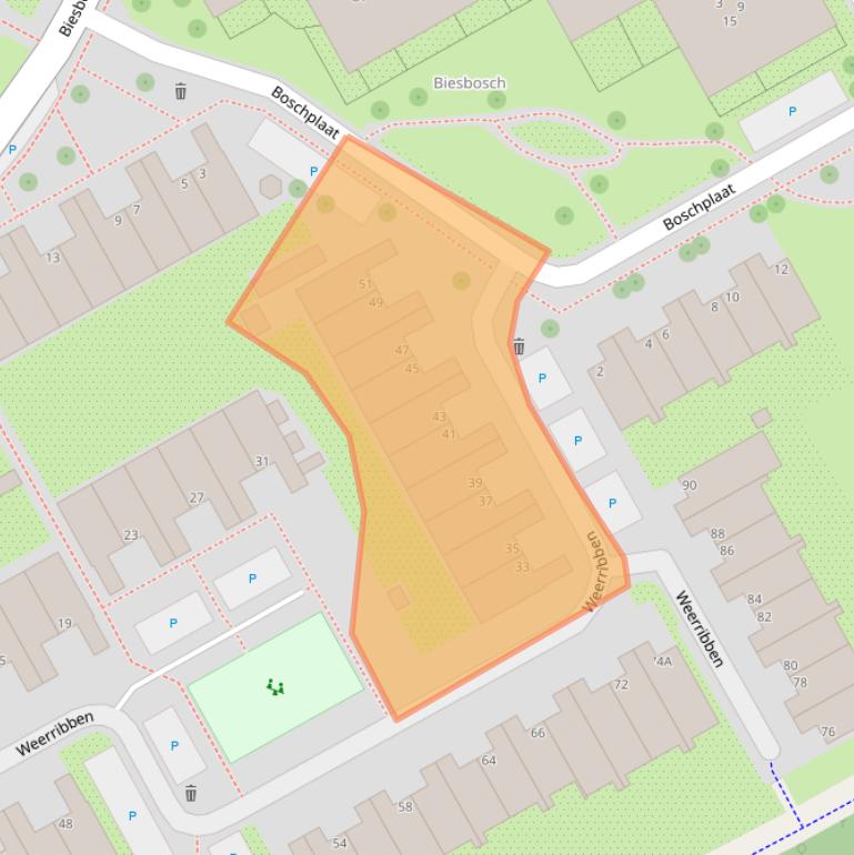 Kaart van postcodegebied 1112KK.