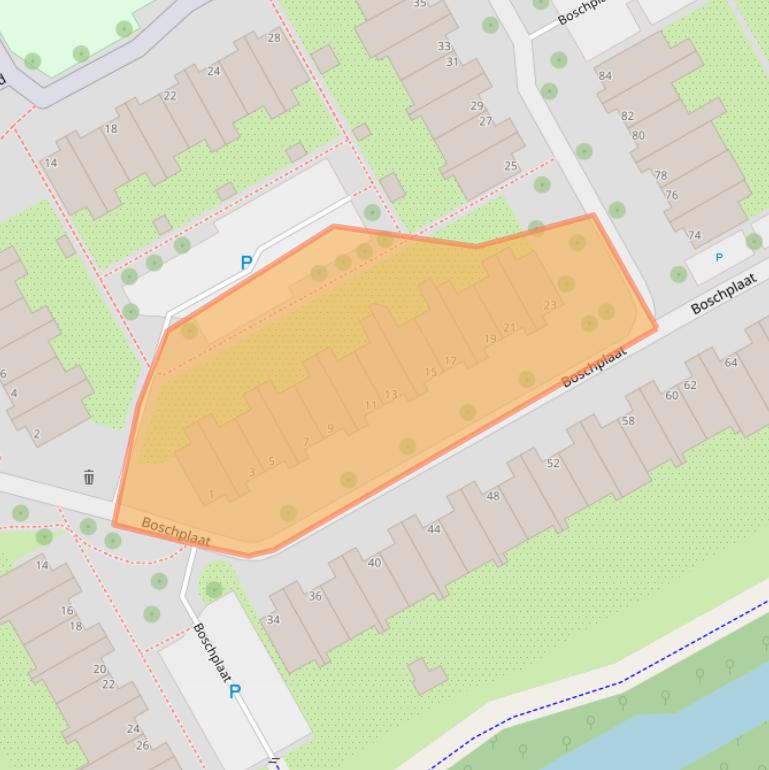 Kaart van postcodegebied 1112KP.